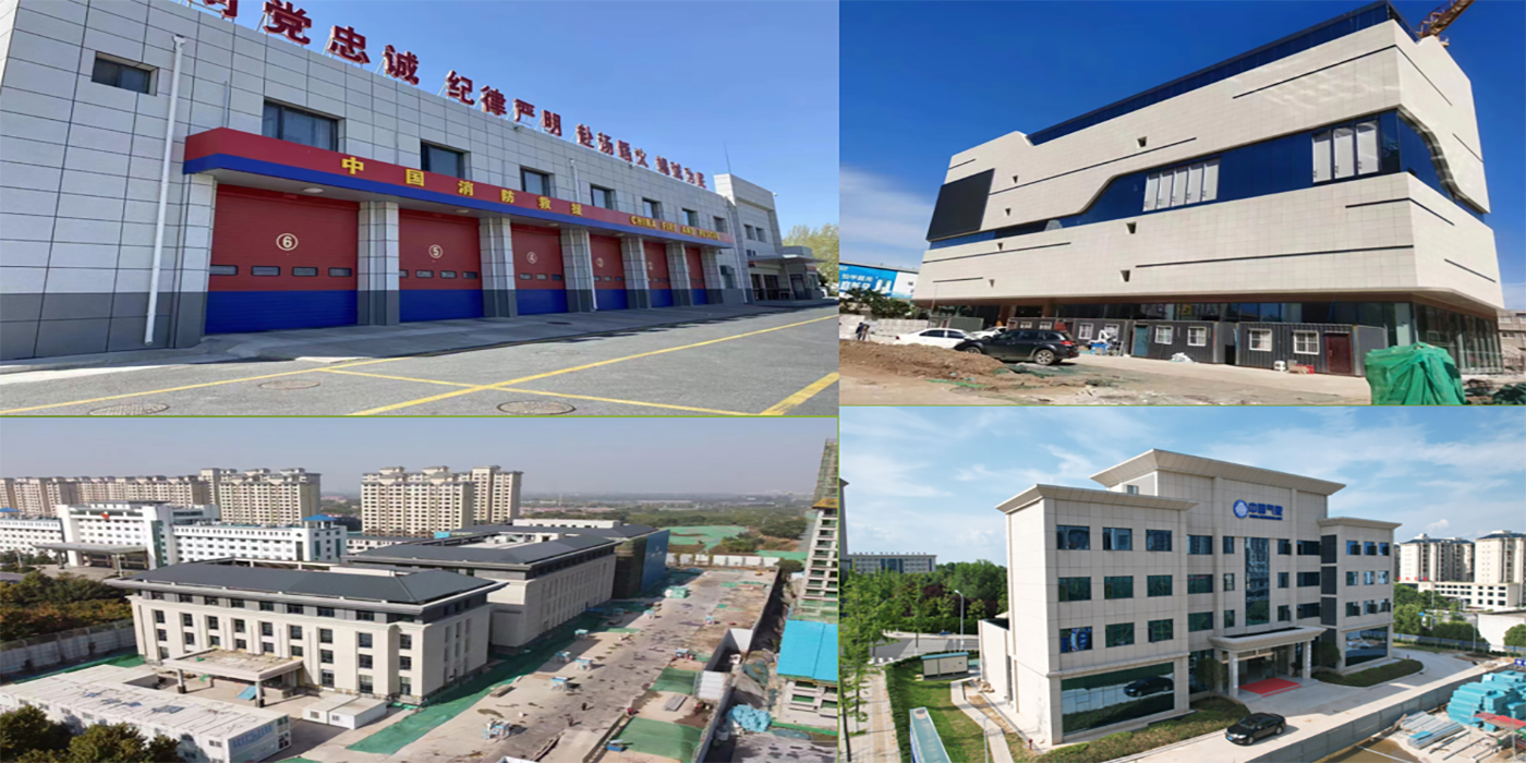 Commercial office buildings use glass magnesium fireproof board as base material to improve building safety